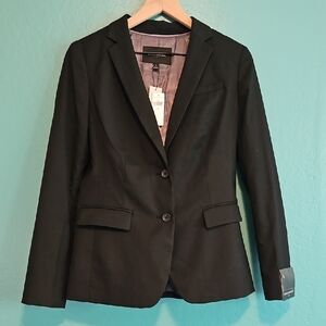 Banana Republic Black Women's Long And Lean Two-Button Tailored Blazer